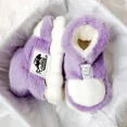 thumbnail image 3 of Zapatos cálidos de invierno para mujer 2024, pantuflas de algodón para interiores con forro de felpa, botas de nieve altas con plataforma para parejas, pantuflas de casa para hombre y mujer, 3 of 4