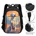 thumbnail image 3 of Balery Colorful Cloud Spotted Dog Print USB Charging Backpack for Men and Women - Water-Resistant, Anti-Theft Laptop Backpack with USB Port for Travel, Work, School, and College, 3 of 7
