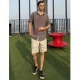 thumbnail image 5 of COOFANDY Mens Casual Shorts Classic Fit Chino Dress Shorts Lighweight Stretch Flat Front Golf Shorts with Pockets, 5 of 6