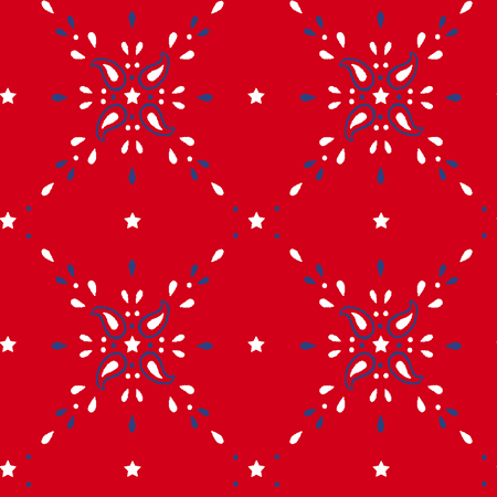 - RTC Patriotic Fabrics 100% Cotton, Star Bandana Red, 44