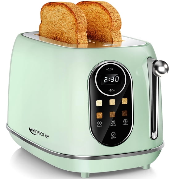 Tostadora Keenstone Smart Touch Screen 2 rebanadas de acero inoxidable