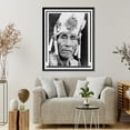 thumbnail image 4 of Historic Framed Print, A Klamath head-dress, 17-7/8" x 21-7/8", 4 of 9