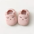 thumbnail image 2 of Wuxian Baby Toddler Girl Boy Slippers House Shoes Cute Cartoon Printing Slipper For Home Indoor Winter Bedroom Non Slip Soft Warm Beach Shoes,Pink,6-12 Months, 2 of 5