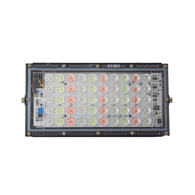 Lampara Reflector LED RGB De 30W Con Control Para Jardín Y Exteriores