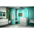 thumbnail image 5 of DreamLine Unidoor Plus 59 in. W x 30 3/8 in. D x 72 in. H Frameless Hinged Shower Enclosure in Chrome, 5 of 11