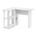 thumbnail image 1 of Pemberly Row Contemporary L-Shape Desk with Bookshelf in White, 1 of 6