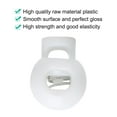 thumbnail image 4 of Unique Bargains 6pcs Spring Cord Lock Plastic Cord End Fastener Hole Toggle Stopper Slider White, 4 of 7