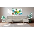 thumbnail image 1 of Sala Modular Doble Chaise Makora Salazar con Memory Foam Color Gris Claro Lino Respaldo Reclinable de 3 Posiciones, 1 of 7