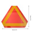 thumbnail image 2 of 2pcs Triangle Réflecteur pour Signe d'Avertissement de Triangle de Voiture Signe de Véhicule en Mouvement Lent, 2 of 7
