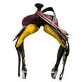 thumbnail image 5 of Resistance Western Horse Pleasure Adult Saddle with Floral Tooled - Genuine Leather 15" 16" 17" 18" & 20" With Free Tack Set, 5 of 7