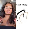 thumbnail image 1 of Diadema de plástico con forma de montura de gafas de sol para mujer, elegante diadema sólida, decoración para el cabello, Aro para el cabello, accesorios para el cabello, nueva moda, 1 of 4
