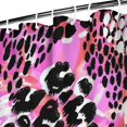 thumbnail image 3 of Pink Leopard Pattern Shower Curtain 36"x72" ,Bathroom Decorative Shower Curtains Set with 12 Hooks,Modern Waterproof Washable Shower Curtain, 3 of 6