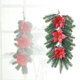 thumbnail image 3 of Corona Navideña Invertida. Elegante Puerta De Vidrio Artificial Para Celebraciones Navideñas. Adorno Festivo Perfecto Para Colgar., 3 of 8