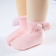 thumbnail image 2 of WUANDIXFA New Born Socks Baby Boy Cute Soft Kids Winter Warm Socks Toddlers Boys Girls Newborn Baby Socks Princess Socks Side Cute Cartoon Floor Socks,Pink,12-36 Months, 2 of 6