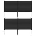 thumbnail image 1 of Costway 2 PCS 48"L x 37.5"H Air Conditioner Fence Screen Panel Kit with 3 Ground Stakes Black, 1 of 10