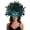 Cyan, variant on Feather-like mask for women, handmade carnival headdress, suitable for carnival and Halloween parties.