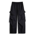 thumbnail image 5 of XIYON Men's Pants Men Straight Wide Leg Casual Pants Trousers Comfortable, 5 of 5