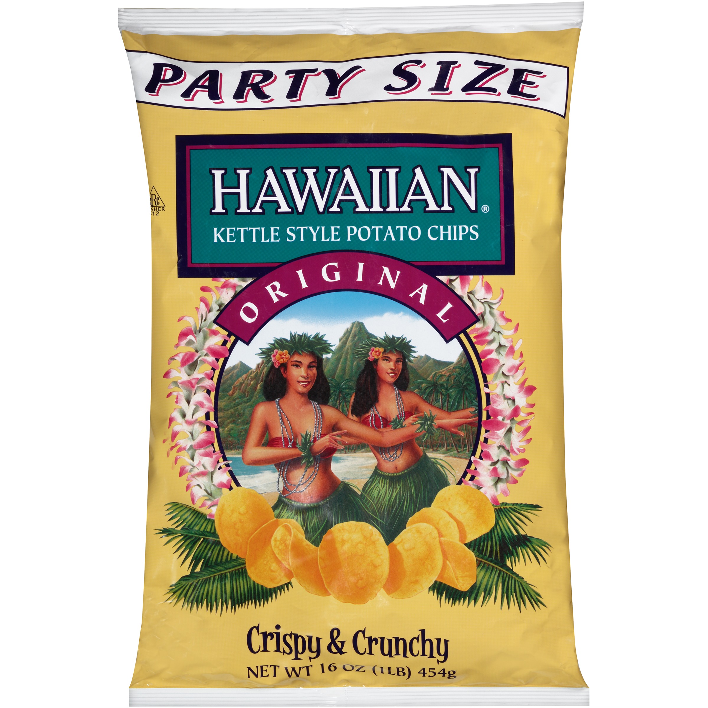 Hawaiian Original Kettle Style Potato Chips, 16 Oz.