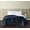 Indigo, variant on TRULY SOFT Basket Carved Faux Fur Cabernet Twin Blanket, Textured Solid Color, Adult Bedding, Oeko-TEX Certified