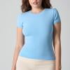 thumbnail image 6 of Women Cute Tops Sawvnm Women's Stretch Sports Tee With Wicking Fabric Tshirts for Women Sky Blue S, 6 of 6