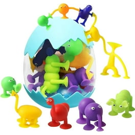 Pearoft Jouets à Succion Jouets De Bain Pour Enfants 3-5 Ans 30 Pcs Jouets Sensoriels Pour Garçons Filles Tout-Petits Jouets Fat Brain Jeux De Voyage Pour Âges 4 5 6 7 Enfants