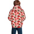 thumbnail image 3 of Bingfone Tomatoes Pattern Youth Classic Hoodies Soft Hooded Pullover Sweatshirts for Girls and Boys, 3 of 6