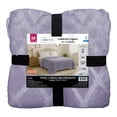 thumbnail image 1 of Cobertor Ligero con Grabado Mainstays Matrimonial Lila, 1 of 4