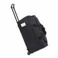 thumbnail image 3 of Bolsa de lona con ruedas, de tela Oxford, de gran capacidad, para hombres y mujeres, con de tracción, impermeable, para viajes y almacenamiento. Negro, 3 of 8