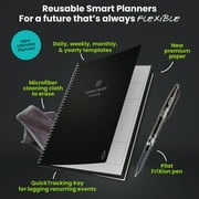 Rocketbook Reusable Flex Planner - Daily, Weekly, Monthly, Annual Executive Size Black