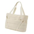 thumbnail image 4 of Bolsa de mano acolchada con correa para esterilla de yoga Bolsillos de almacenamiento para artículos húmedos y secos Bolsa de mano para gimnasio Beige, 4 of 9