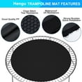 thumbnail image 3 of Hengu Trampoline Replacement Mat, Fits 15 ft Round Trampoline Frame with 96 V-Rings, Using 6.5" Springs 161" Premium Jumping Mat (Excluding Frame and Spring)-MAT ONLY, 3 of 8