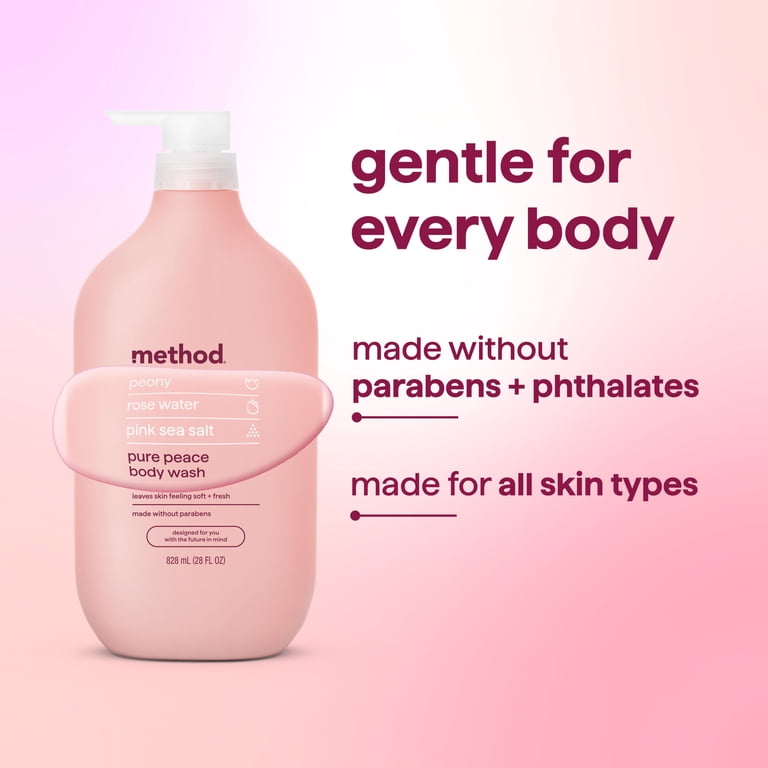 Method Pure Peace Body Wash, Rose & Sea Salt, 28 oz photo 6
