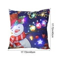 thumbnail image 3 of SLYNSHome Christmas Throw Pillow Cover with LED Lights,Light-up Winter Pillow Cases 18x18 inch Pillowcase Holiday Cushion Case for Couch Bed Sofa Decor, 3 of 7