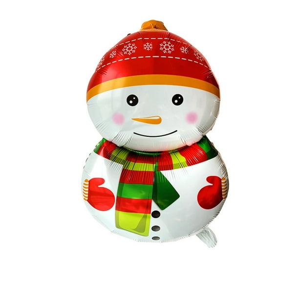 globos grandes de papel de aluminio de Navidad, Feliz Navidad, Papá Noel, reno, muñeco de nieve, copo de nieve, árbol de Navidad, decoración de globos, tema de invierno, cumpleaños, baby shower, suministros de fiesta navideña brillar Electrónica