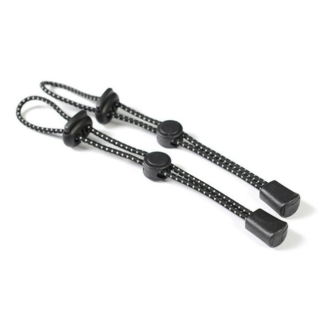 2pcs Elastic Rope Adjustable Backpack Walking Stick-Holder Trekking Hiking Pole Fixing Tie Cord Rope Mountaineering Buckle