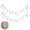 White, variant on Pink Tulle Bow Garland DIY Decor Set, 12Pcs Ribbon Bows with Cotton Thread and Needle for Birthday Wedding Party Backdrop, Soft Mesh Fabric