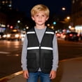 thumbnail image 6 of BOOMNY Toddler Boys Sleeveless Hi Vis T Shirts Reflective High Visibility T-Shirts Loose Mesh Vest, Sizes 5-6 Years, 6 of 8