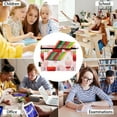 thumbnail image 6 of Lively Strawberries 2 Pack Pencil Pouch for 3 Ring Binder Smooth Zipper Folders with Pockets Clear Window Pencil Case, 6 of 6