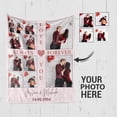 thumbnail image 3 of Customized Couples Blanket. Custom Photo Blankets Wedding Gifts for Couple, Valentines Gift. Blankets with Pictures Customized. (Couple Blanket 6, 50x60) Blankets, 3 of 5