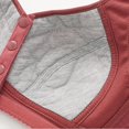 thumbnail image 5 of ZSQDM Underwear for Women High Support Bras For Women Adjustable Strap Full Coverage Up Bras Comfortable No Underwire Wireless Bras Wine Red 48, 5 of 8