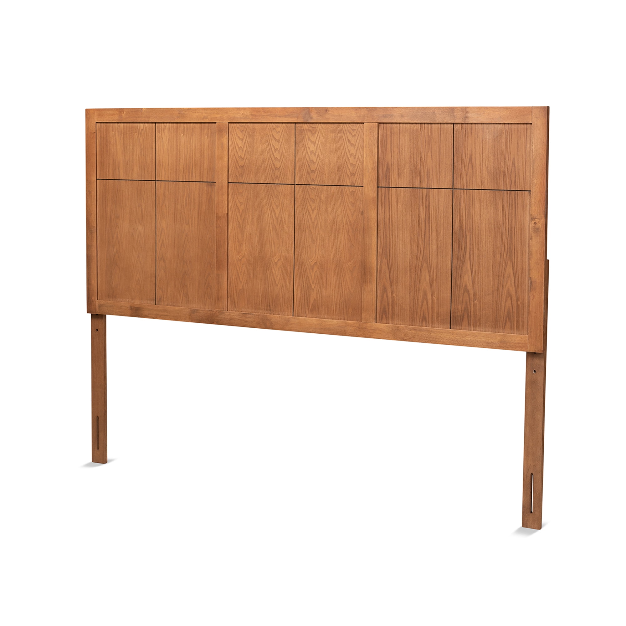 Baxton Studio Monroe Transitional Wood Back Support Engineered Wood Headboard, King, Ash Walnut