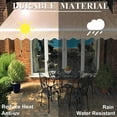 thumbnail image 3 of BETISEF 10' x 8' Patio Retractable Awning Outdoor Sun Shade Shelter Canopy Water UV/Heat Resistant with Crank Handle for Deck, 3 of 8