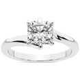 thumbnail image 7 of IGI Certified 1 Carat Cushion Shape Lab Grown Diamond Engagement Ring | 14K White Gold | Seraphina Twist Prongs Solitaire Diamond Ring | FG-VS1-VS2 Quality Friendly Diamonds, 7 of 7