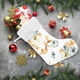 thumbnail image 5 of Coolnut Watercolor Flower Pumpkin Christmas Stockings, Personalized Large Christmas Stocking, Cute Snowflake Stockings 18" Xmas Stocking for Xmas Decorations Xmas Gifts, 5 of 7