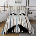 thumbnail image 1 of Erosebridal Ensemble de Courtepointe Silhouette Léopard pour Lit Simple, Ensemble de Lit Guépard Sauvage, 2 Pcs, Microfibre, 1 of 5