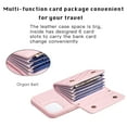 thumbnail image 2 of ELEHOLD for iPhone 14 Plus Case Wallet with Credit Card Holder Crossbody Lanyard, Soft PU Leather Magnetic Flip Folio Purse Case for iPhone 14 Plus,Pink, 2 of 6