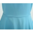 thumbnail image 6 of Rigardu summer dresses for women Vintage V Neck Short Sleeve Solid Color Casual Dress Cocktail Evening Dress womens dresses Sky Blue + S, 6 of 7