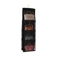 thumbnail image 2 of Hanging Handbag Organizer Non-woven Storage Holder PVC Purse Closet 8 Pocket Black, 2 of 9