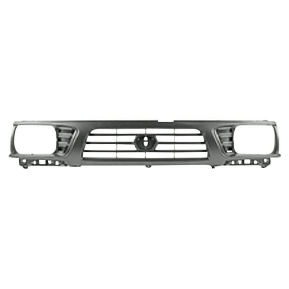 New Aftermarket  Chrome And Black Front Grille 5310035340 One Piece fits 1995-1997 Toyota Tacoma::4WD Models only