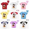 thumbnail image 2 of Camisetas de verano para niños, camiseta de algodón para niños, camiseta de Mickey Mouse de dibujos animados, ropa para bebés, camisetas de manga corta para niñas, ropa 2-12Y9T Gao Jinjia LED, 2 of 2